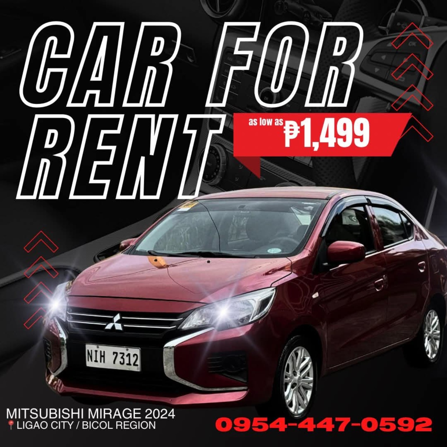 Mitsubishi Mirage 2024 rental car
